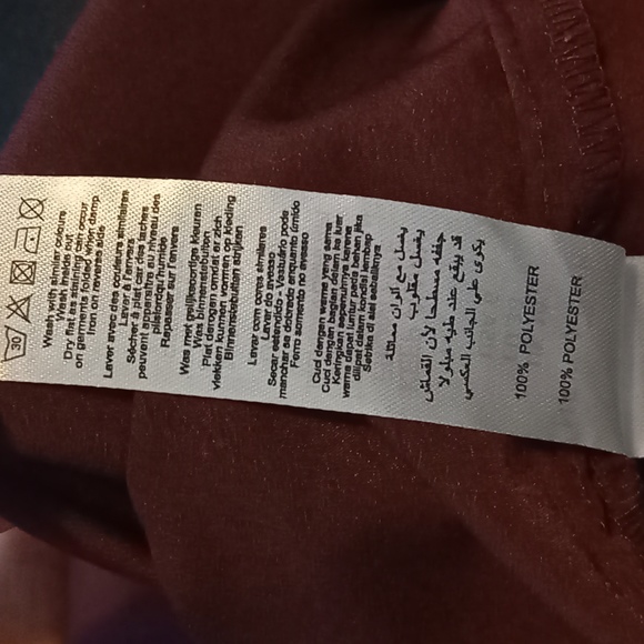 Size 10 Ruffle Dark Purple ½ Sleeve Knee Length Shift Dress - Picture 6 of 6